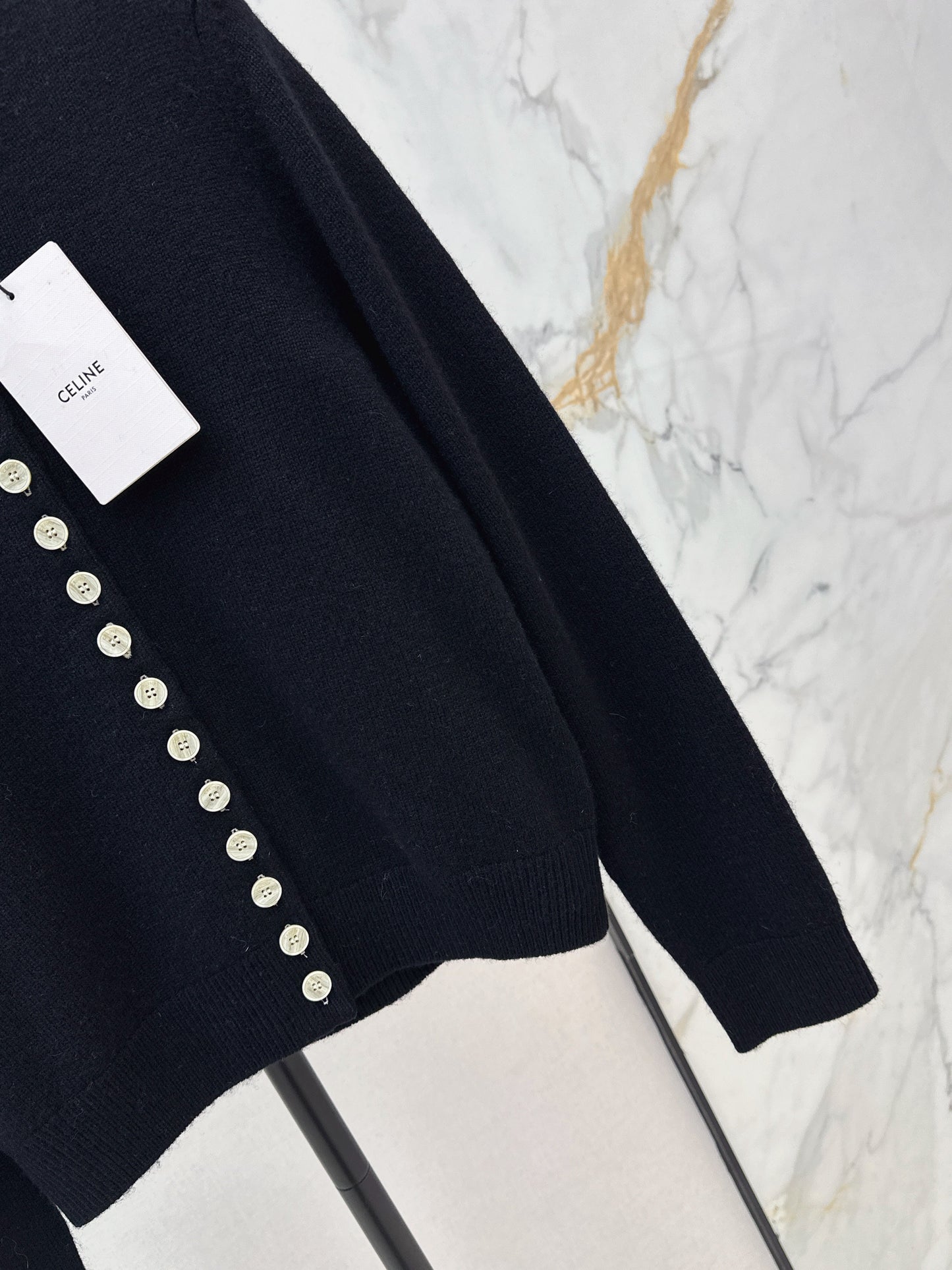 Knitted faux two-piece sweater