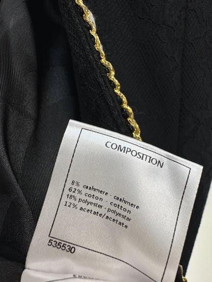 Four-pocket lace long coat