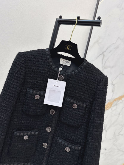 Woven Tweed Coat
