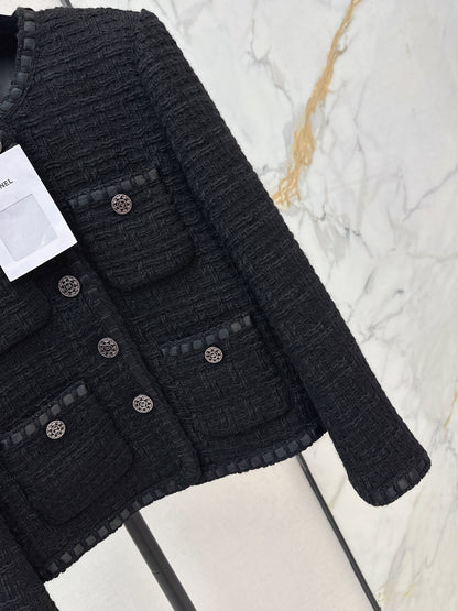 Woven Tweed Coat