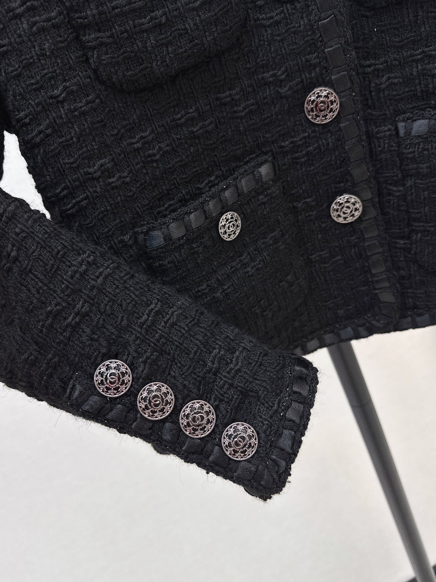 Woven Tweed Coat