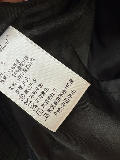 Woven Tweed Coat