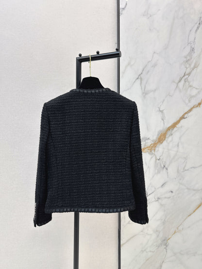 Woven Tweed Coat