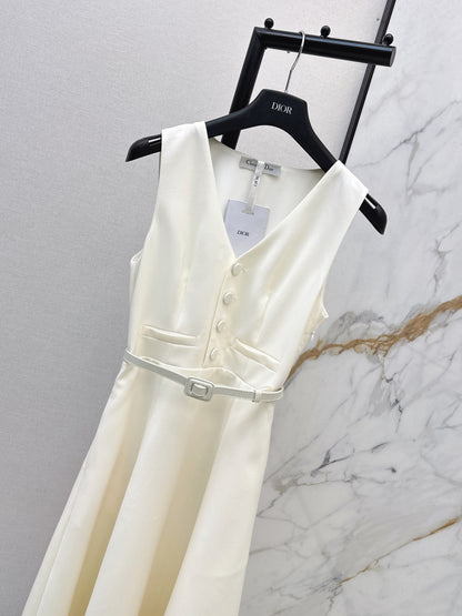 Sleeveless mini dress with bow