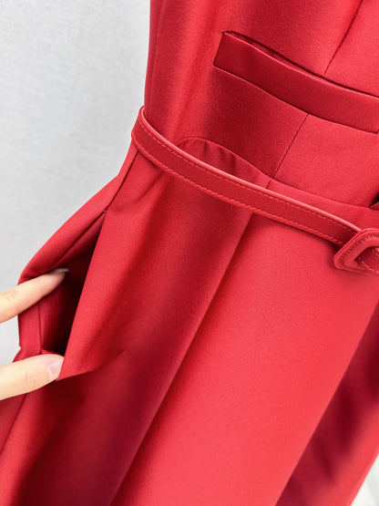 Sleeveless mini dress with bow
