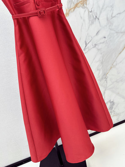 Sleeveless mini dress with bow