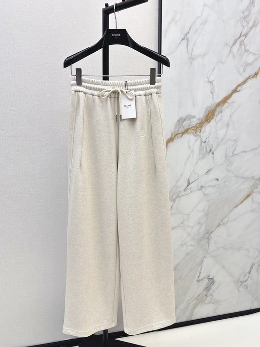 Straight-leg casual pants