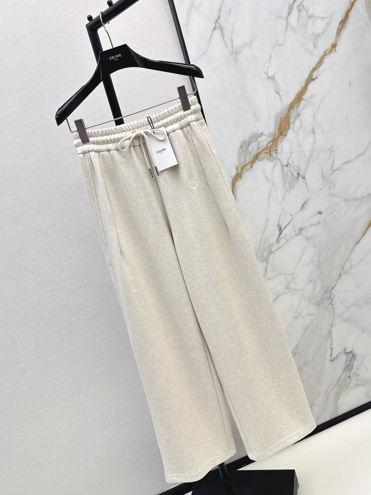 Straight-leg casual pants