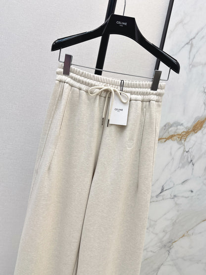 Straight-leg casual pants