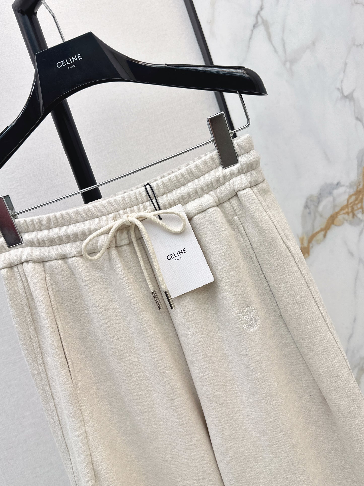 Straight-leg casual pants