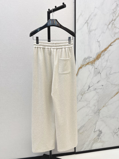 Straight-leg casual pants