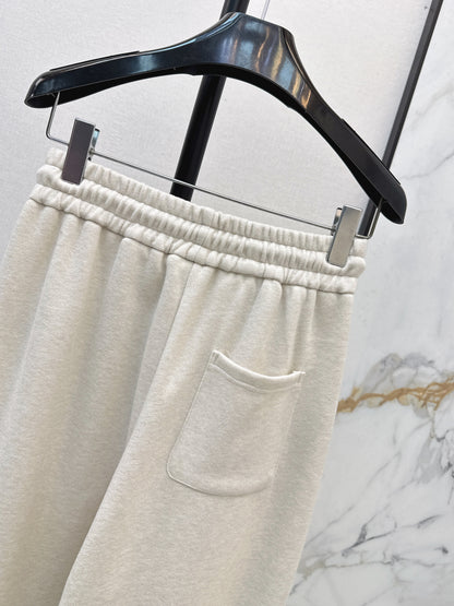 Straight-leg casual pants