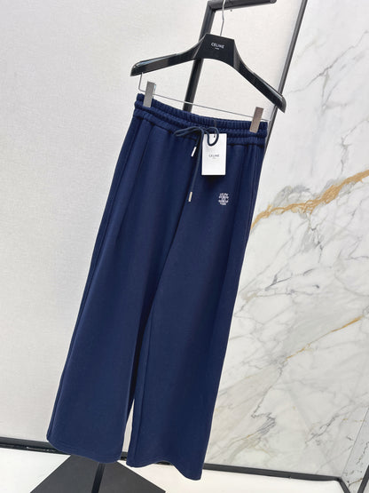 Straight-leg casual pants