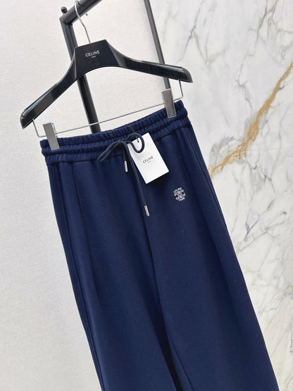 Straight-leg casual pants