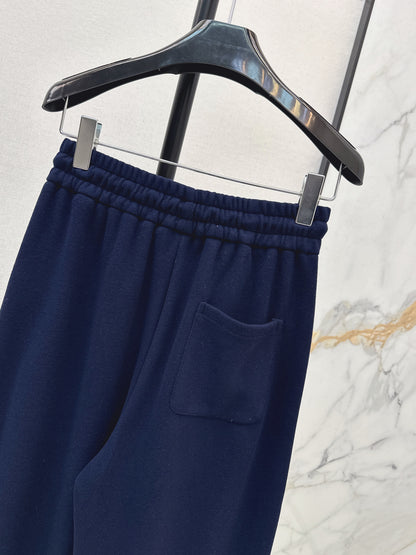 Straight-leg casual pants