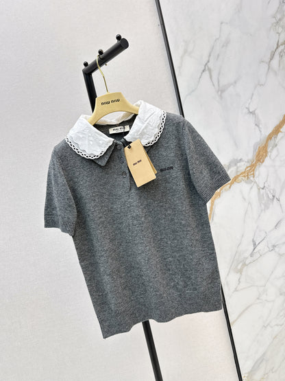 Detachable Collar Polo Shirt