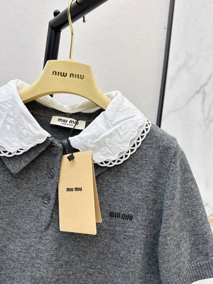 Detachable Collar Polo Shirt