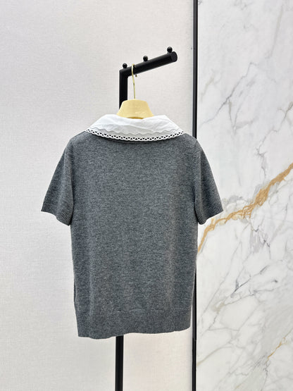 Detachable Collar Polo Shirt