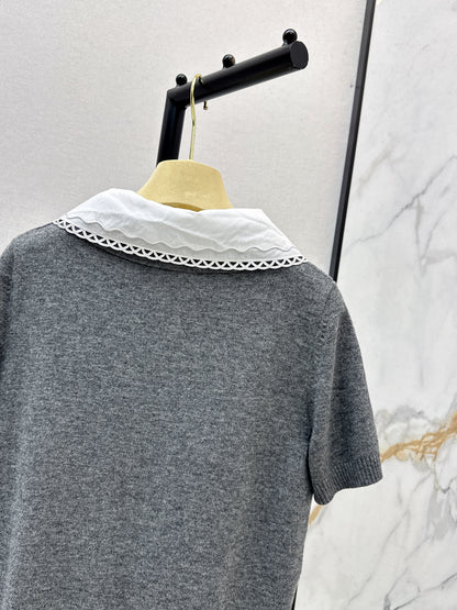 Detachable Collar Polo Shirt