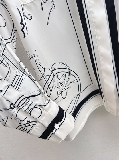Shirt + Tie-Waist Midi Skirt