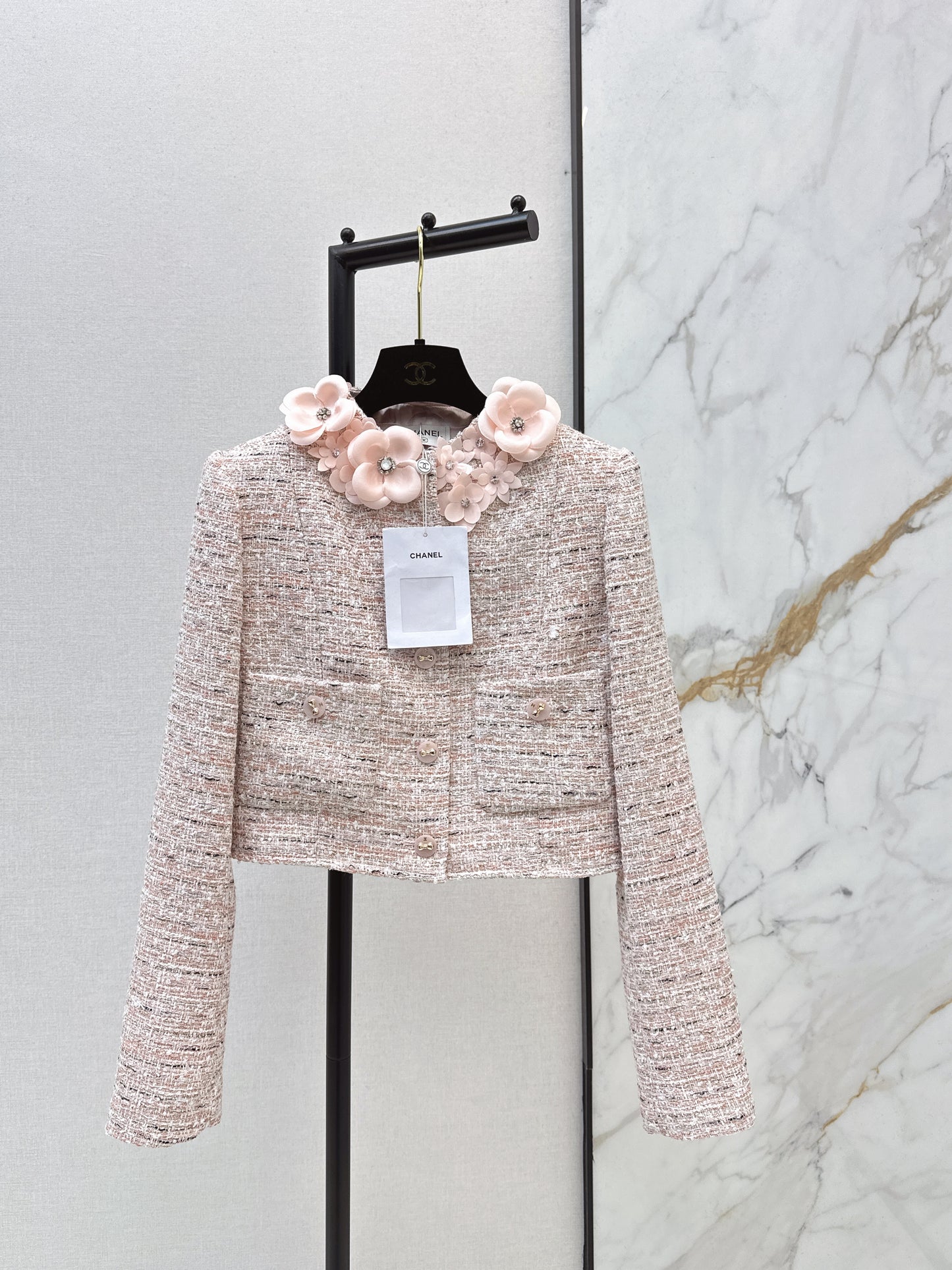 3D Floral Embellished Jacket