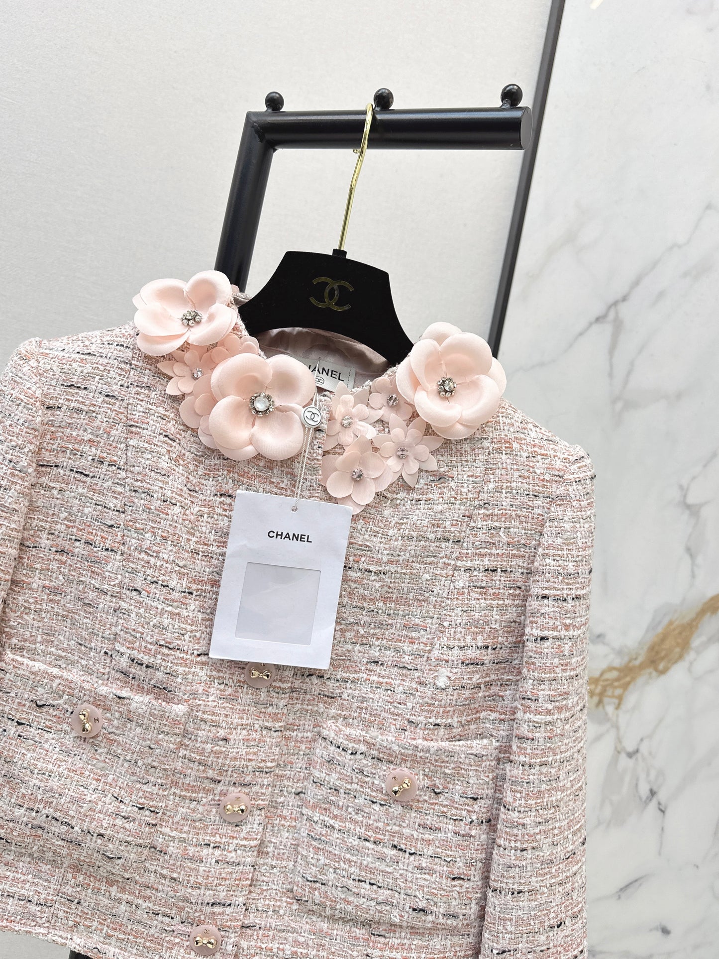 3D Floral Embellished Jacket