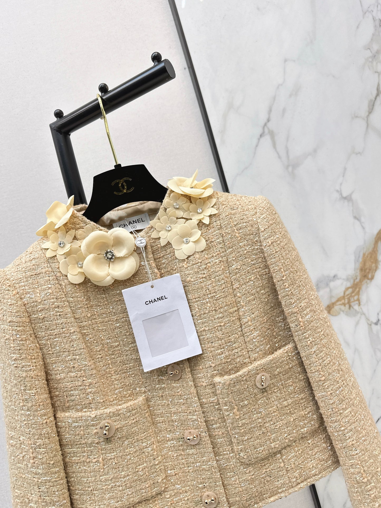 3D Floral Embellished Jacket