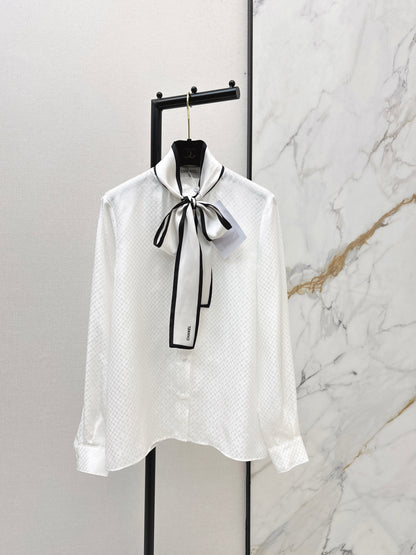 Silk Shirt with Ribbon