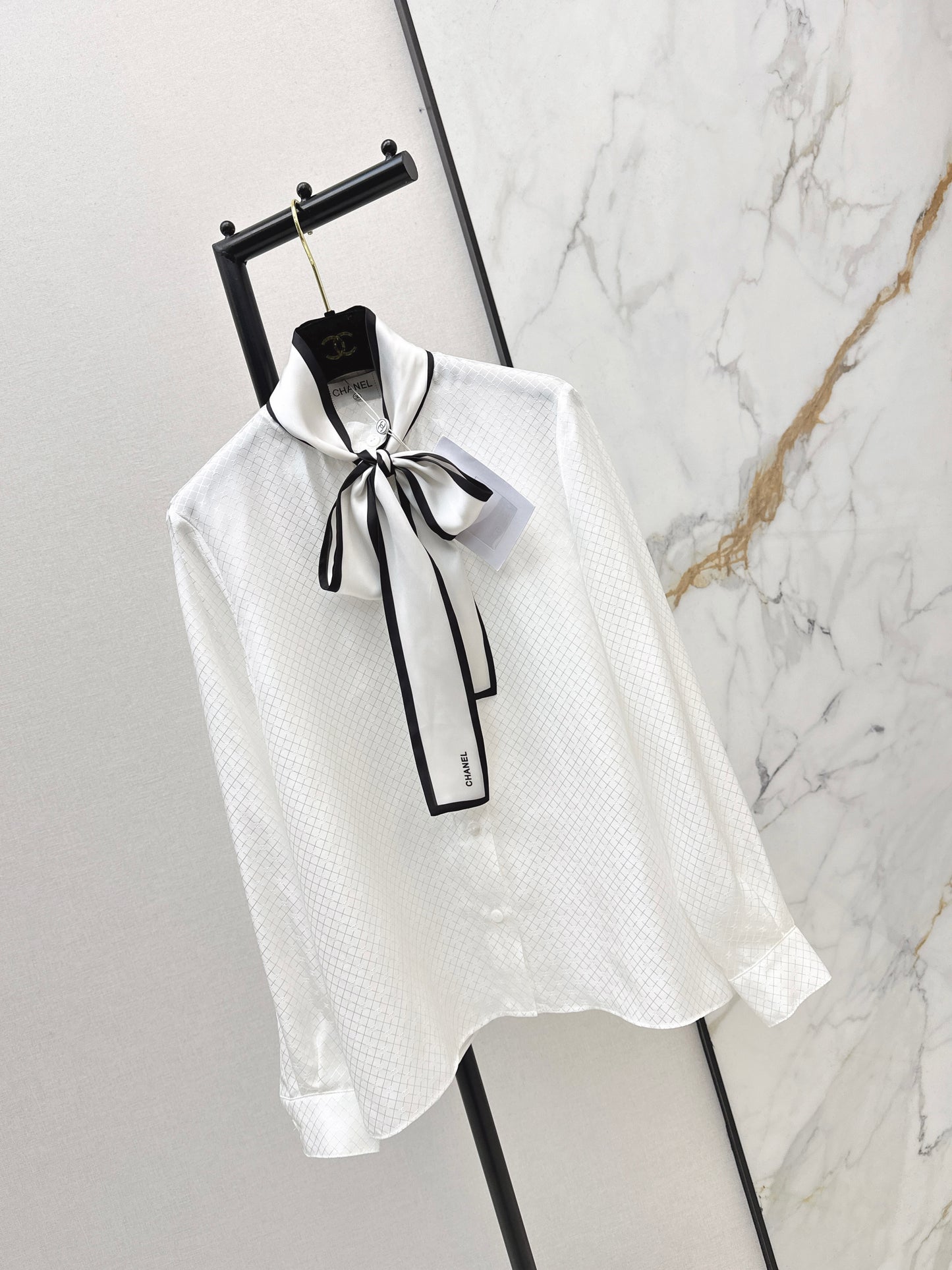 Silk Shirt with Ribbon
