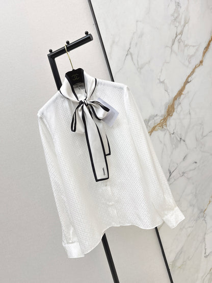 Silk Shirt with Ribbon