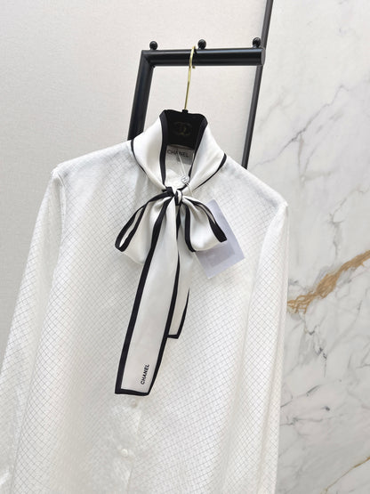 Silk Shirt with Ribbon