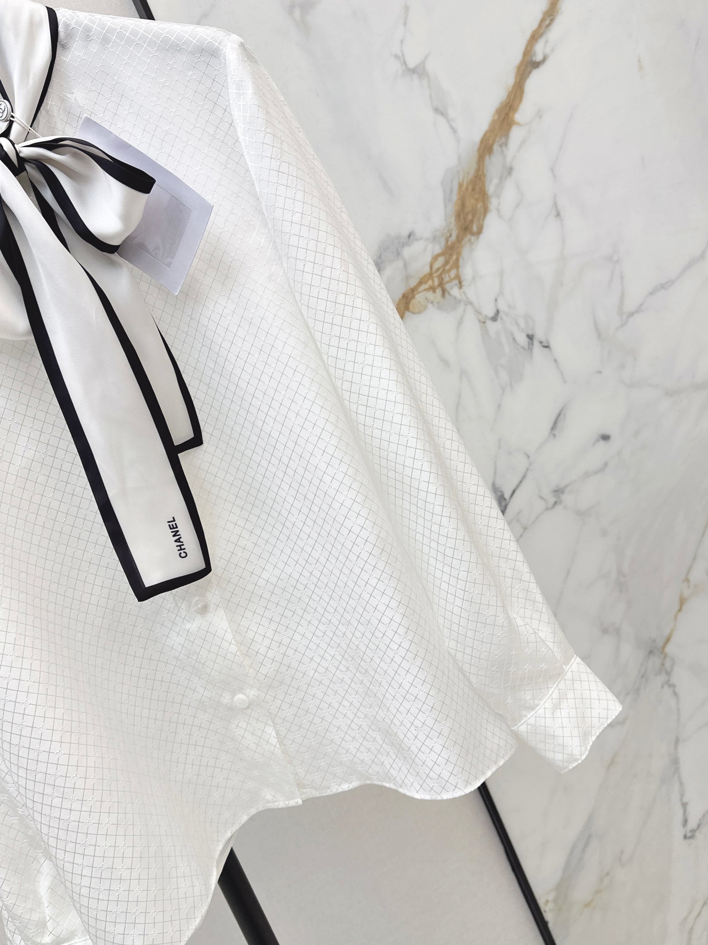 Silk Shirt with Ribbon