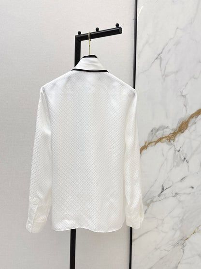 Silk Shirt with Ribbon