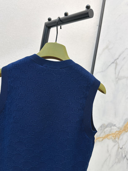 Jacquard Knit Vest