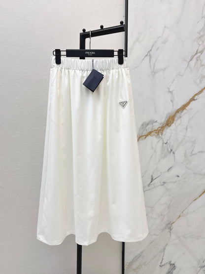 Triangle Logo Midi Skirt