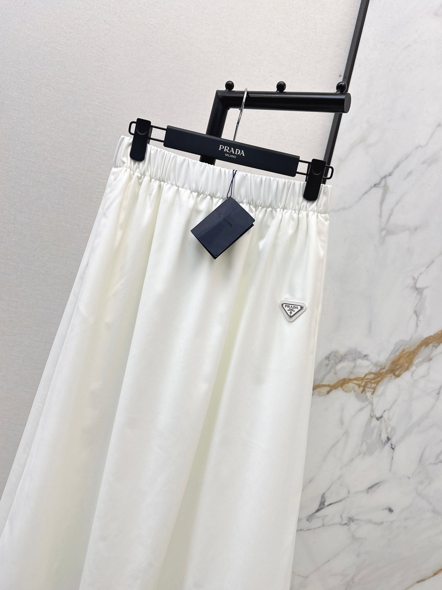 Triangle Logo Midi Skirt