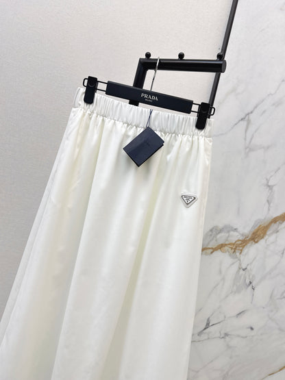 Triangle Logo Midi Skirt
