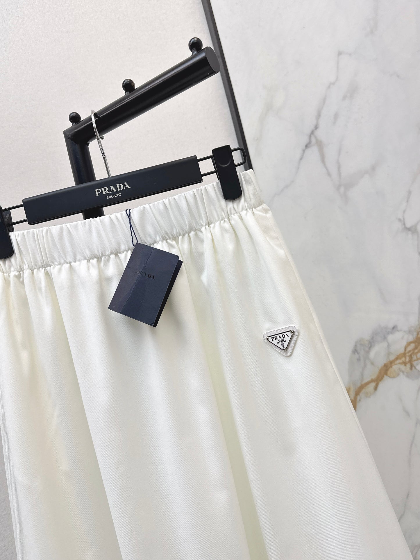 Triangle Logo Midi Skirt