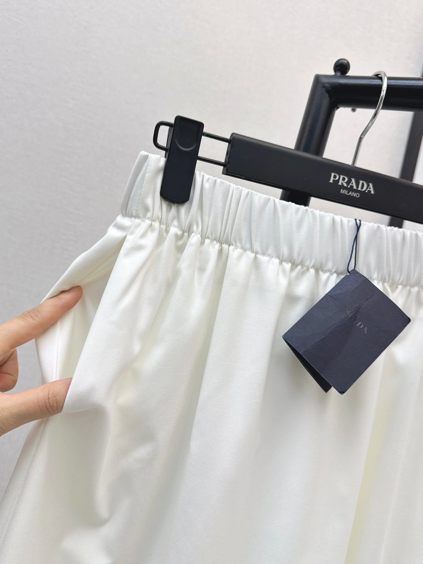 Triangle Logo Midi Skirt