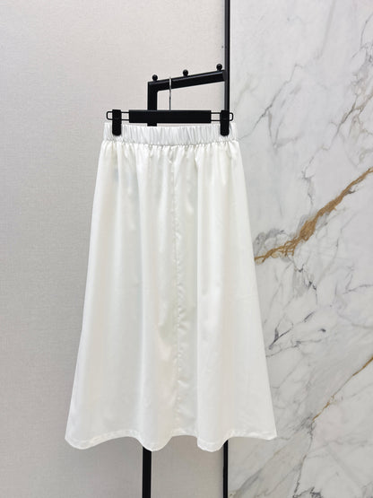 Triangle Logo Midi Skirt