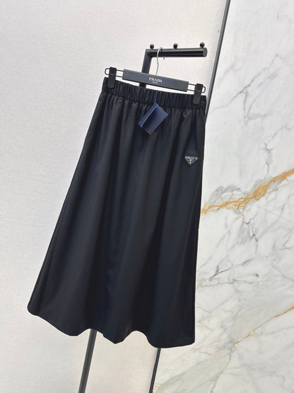 Triangle Logo Midi Skirt