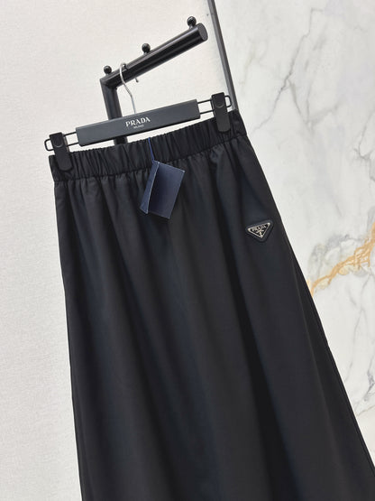 Triangle Logo Midi Skirt