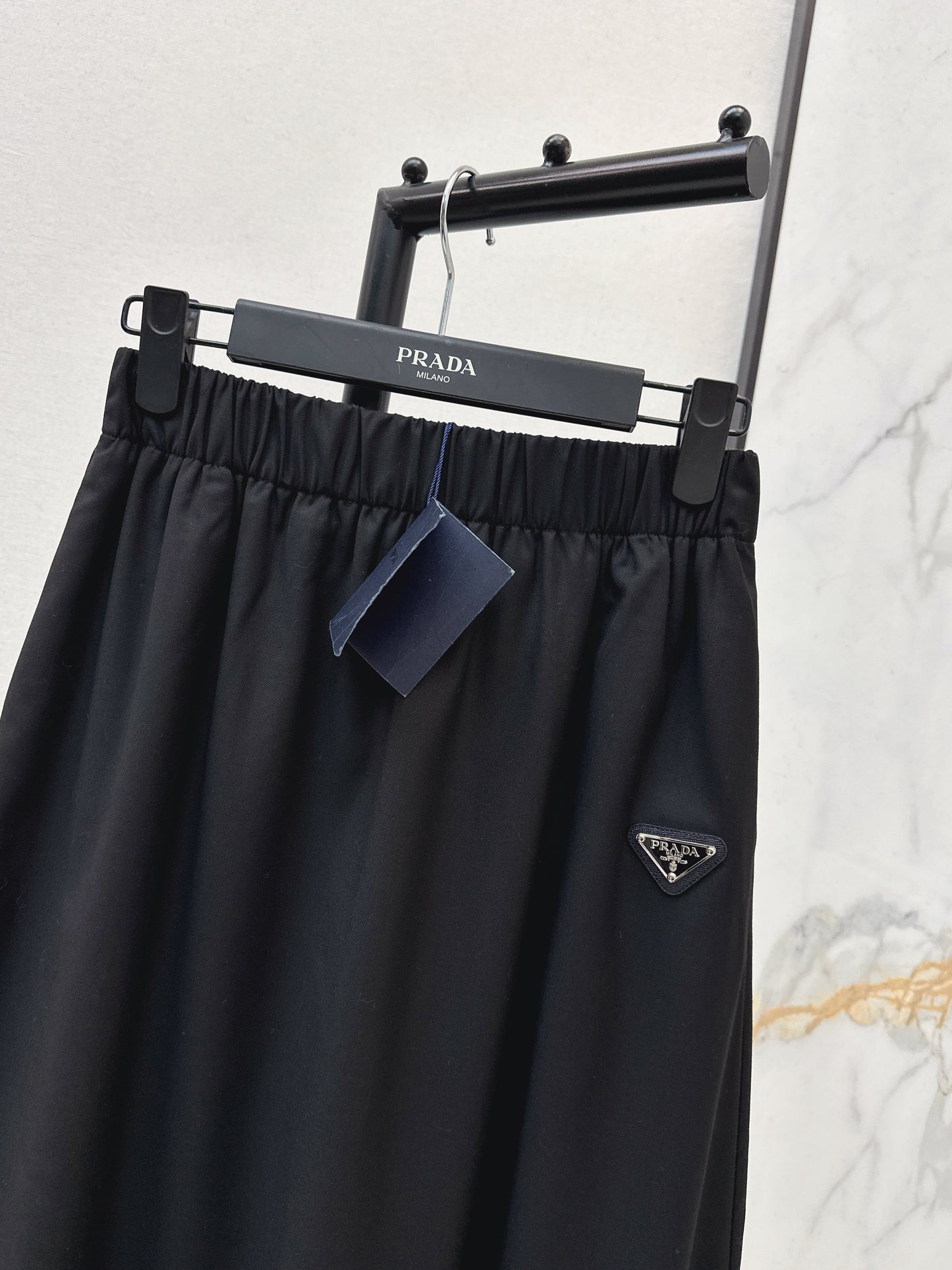 Triangle Logo Midi Skirt