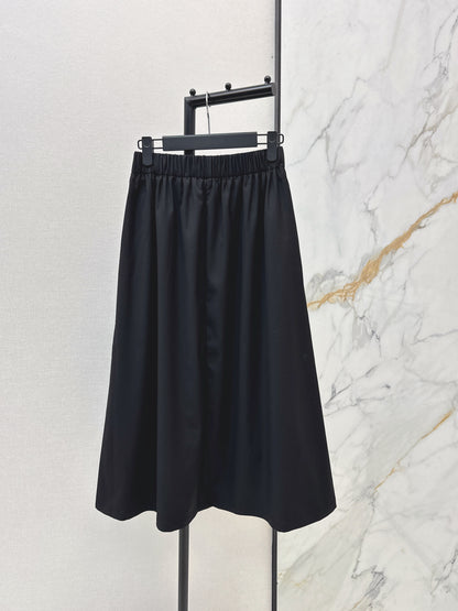 Triangle Logo Midi Skirt