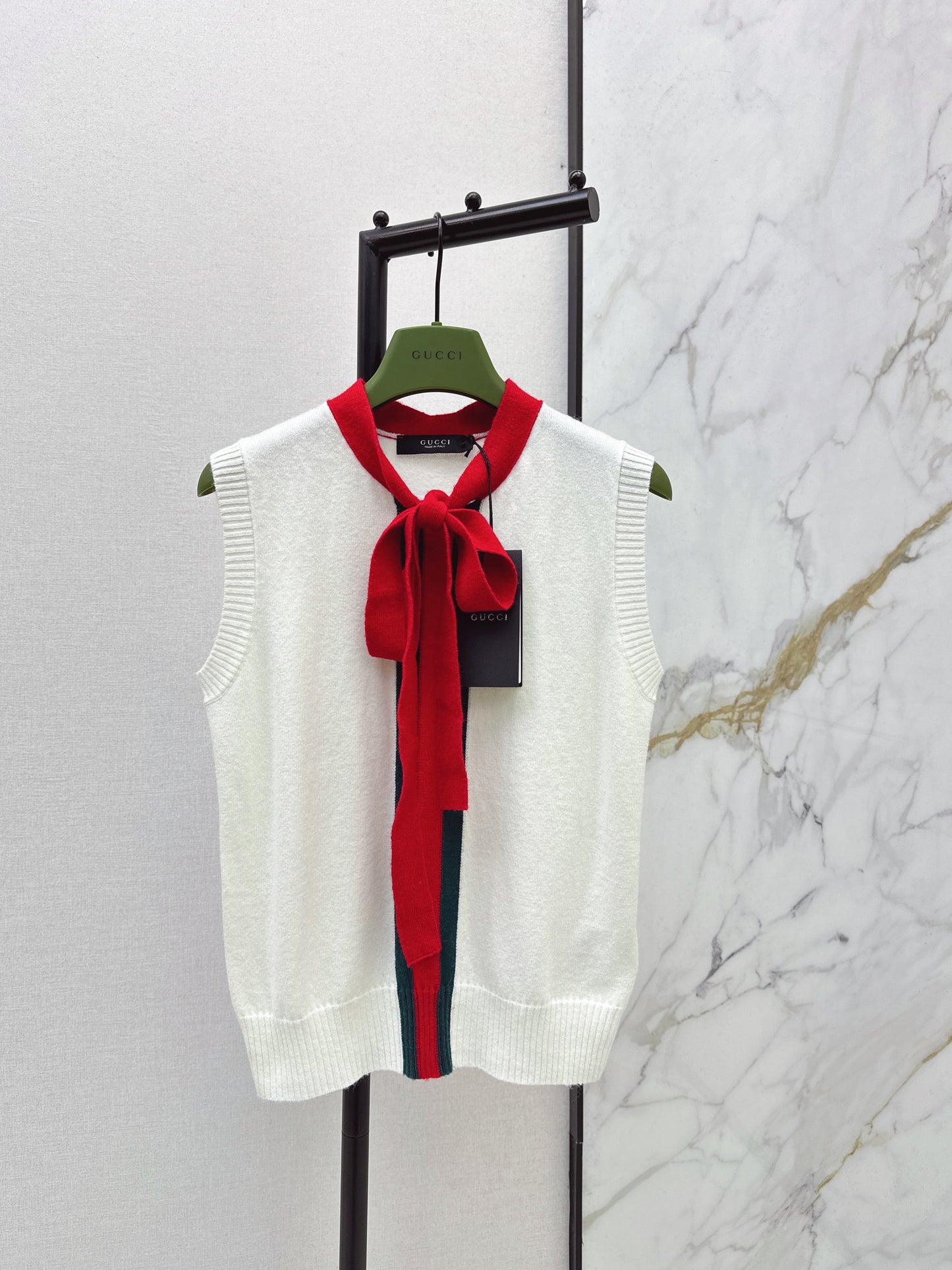 Webbing Cashmere Blend Vest