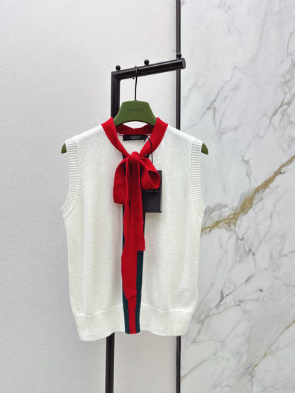 Webbing Cashmere Blend Vest