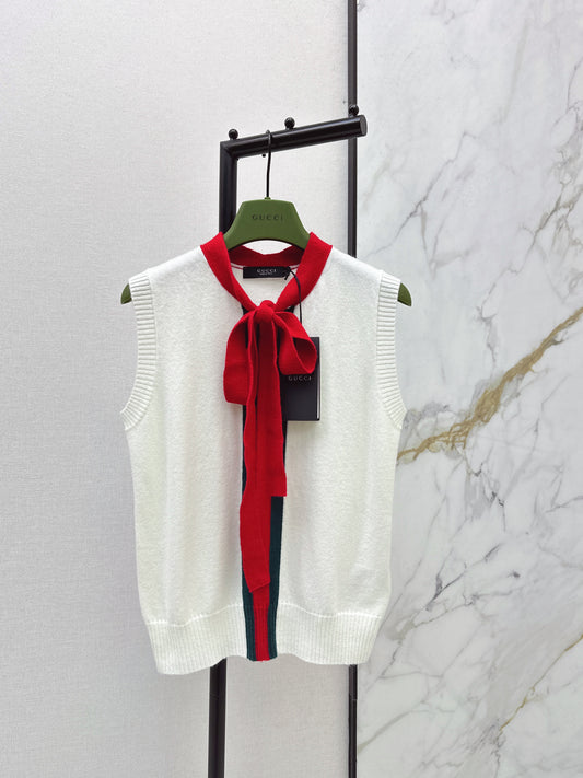 Webbing Cashmere Blend Vest