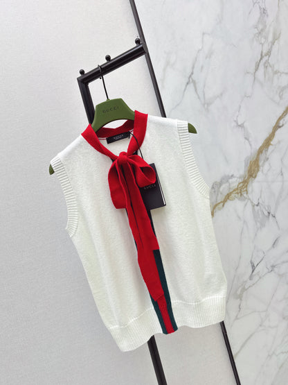 Webbing Cashmere Blend Vest