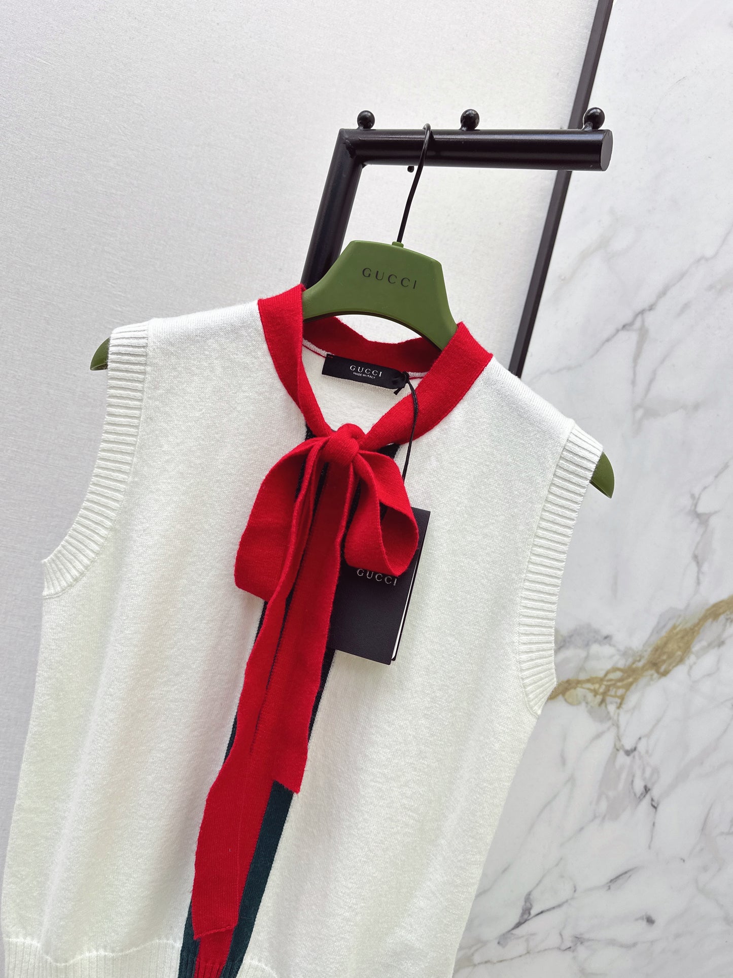 Webbing Cashmere Blend Vest