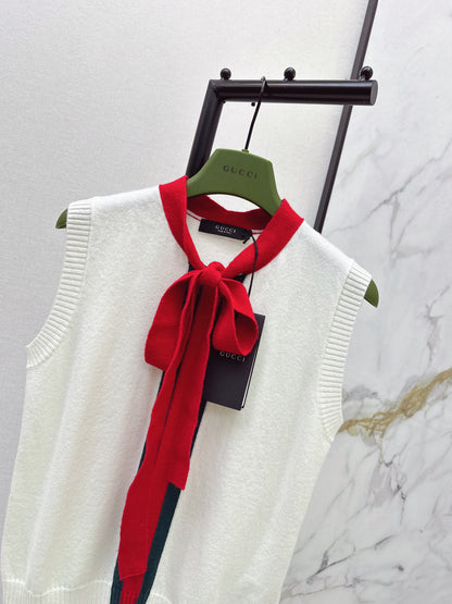 Webbing Cashmere Blend Vest